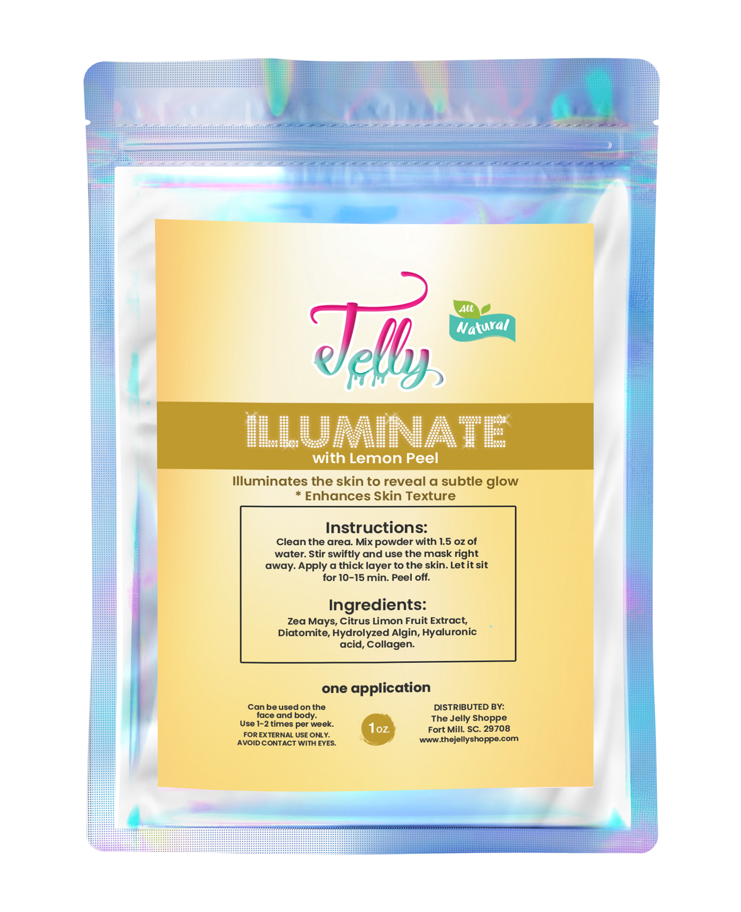 Jelly Vajacial Mask | Illuminate with Lemon Peel